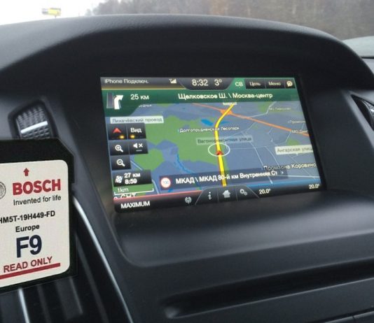 Карты навигации Ford F9 с русским голосовым пакетом F9 для SYNC2 Навигация Форд SYNC2